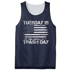 Tuesday Is Trash Day Funny Political Quote Trash Election Mesh Reversible Basketball Jersey Tank