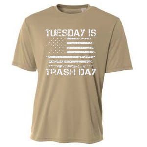 Tuesday Is Trash Day Funny Political Quote Trash Election Cooling Performance Crew T-Shirt