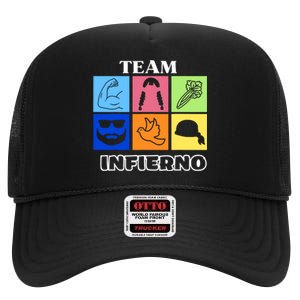 Team Infierno High Crown Mesh Back Trucker Hat