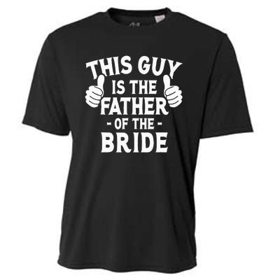 This Is The Father of The Bride Wedding Marriage Bride Dad Cooling Performance Crew T-Shirt