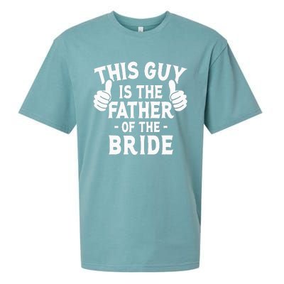 This Is The Father of The Bride Wedding Marriage Bride Dad Sueded Cloud Jersey T-Shirt