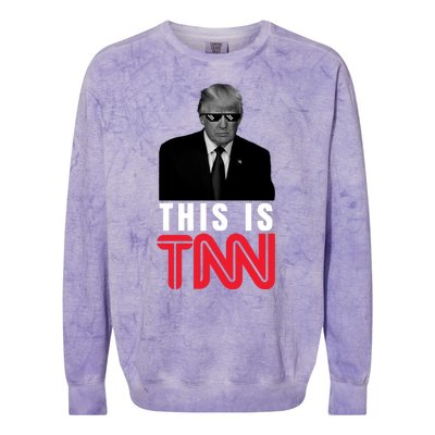 This Is TNN Funny Donald Trump Republican Colorblast Crewneck Sweatshirt