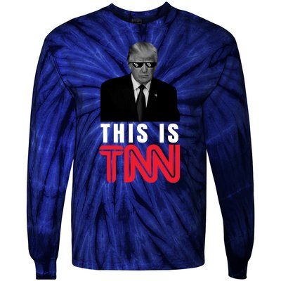 This Is TNN Funny Donald Trump Republican Tie-Dye Long Sleeve Shirt