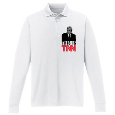 This Is TNN Funny Donald Trump Republican Performance Long Sleeve Polo