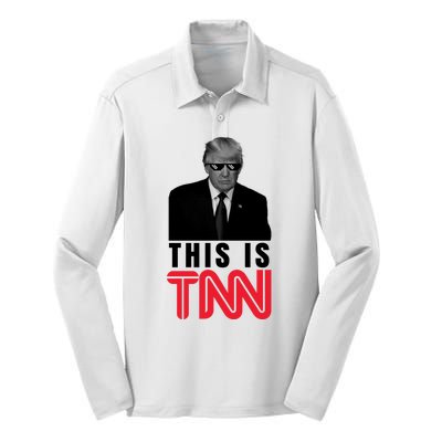 This Is TNN Funny Donald Trump Republican Silk Touch Performance Long Sleeve Polo