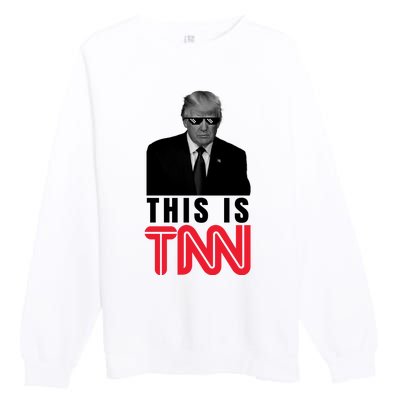 This Is TNN Funny Donald Trump Republican Premium Crewneck Sweatshirt