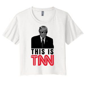 This Is TNN Funny Donald Trump Republican Women's Crop Top Tee