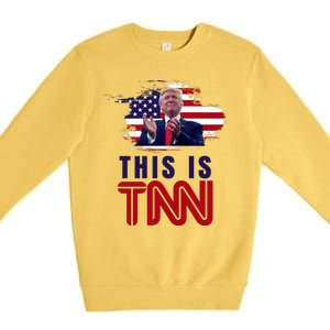 This Is TNN Pro Donald Trump USA Premium Crewneck Sweatshirt