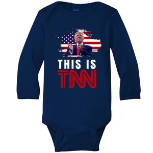 This Is TNN Pro Donald Trump USA Baby Long Sleeve Bodysuit