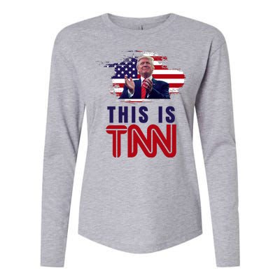 This Is TNN Pro Donald Trump USA Womens Cotton Relaxed Long Sleeve T-Shirt