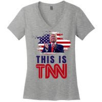 This Is TNN Pro Donald Trump USA Women's V-Neck T-Shirt