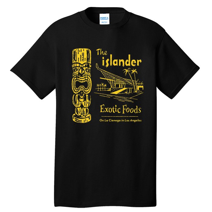 The Islander Tiki Bar Los Angeles Retro Vintage Tall T-Shirt