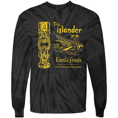 The Islander Tiki Bar Los Angeles Retro Vintage Tie-Dye Long Sleeve Shirt