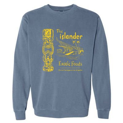 The Islander Tiki Bar Los Angeles Retro Vintage Garment-Dyed Sweatshirt