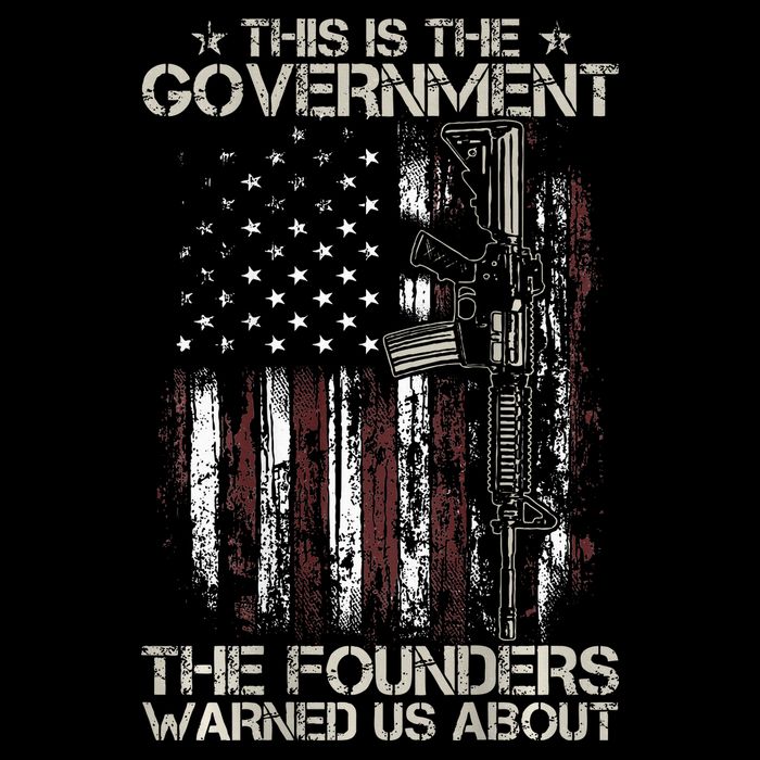 This is The Government The Founders Warned Us About 7-Panel Snapback Hat