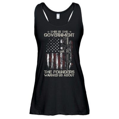 This is The Government The Founders Warned Us About Ladies Essential Flowy Tank