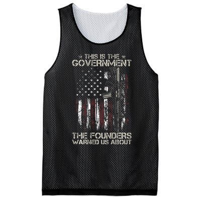 This is The Government The Founders Warned Us About Mesh Reversible Basketball Jersey Tank