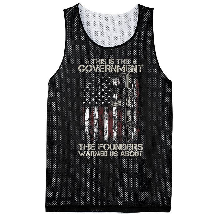 This is The Government The Founders Warned Us About Mesh Reversible Basketball Jersey Tank