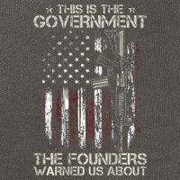 This is The Government The Founders Warned Us About Cotton Canvas Backpack