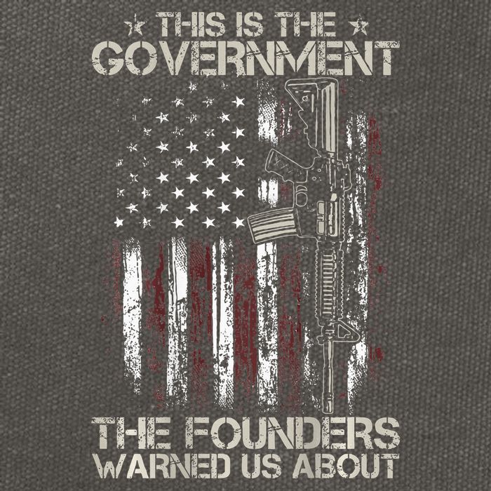 This is The Government The Founders Warned Us About Cotton Canvas Backpack