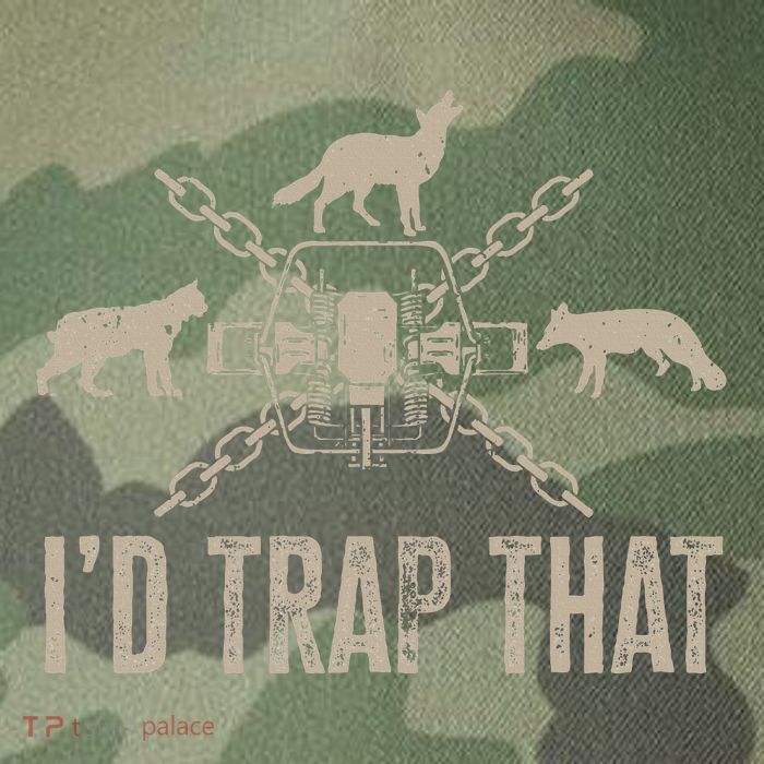 Trapping I'd Trap That Trap Hunting  Legacy Tie Dye Trucker Hat
