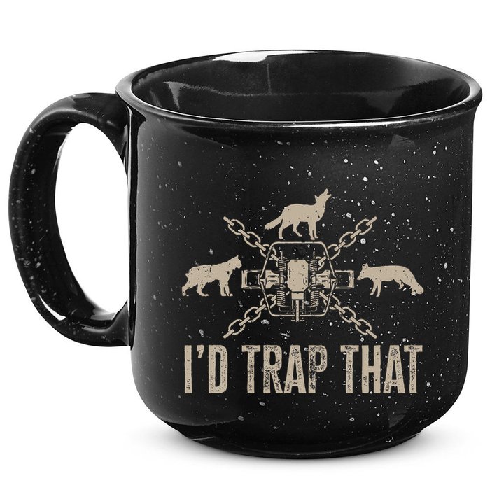 Trapping I'd Trap That Trap Hunting  15oz Campfire Ceramic Mug