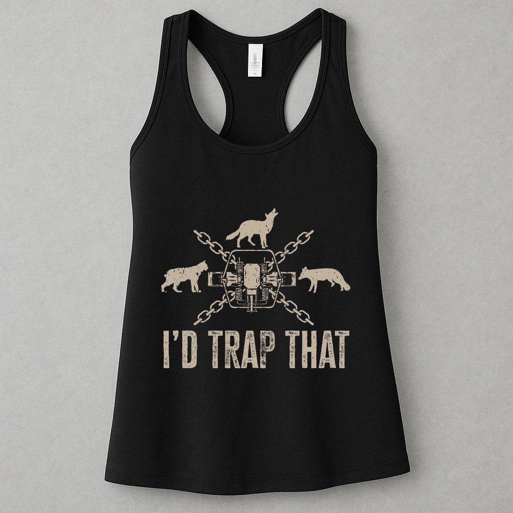 Trapping I'd Trap That Trap Hunting  Womens Tank Top
