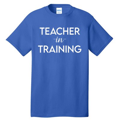 Teacher In Training Funny Gift For School Adults Education Funny Gift Tall T-Shirt