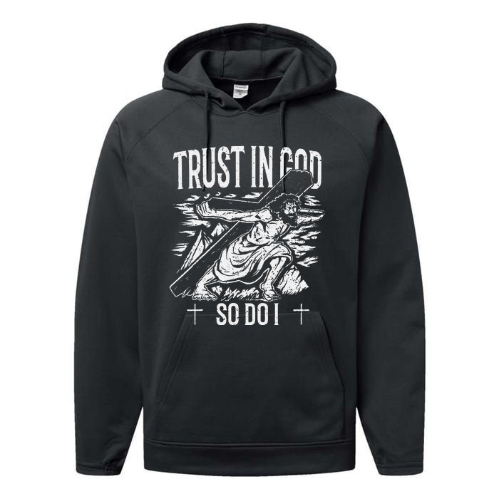 Trust In The Lord Christian Followers of Christ Performance Fleece Hoodie