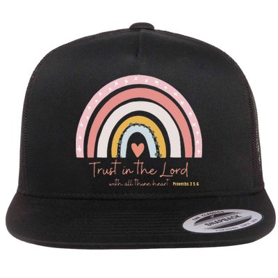 Trust In The Lord Christian Followers of Christ Flat Bill Trucker Hat