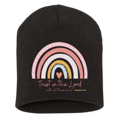 Trust In The Lord Christian Followers of Christ Short Acrylic Beanie