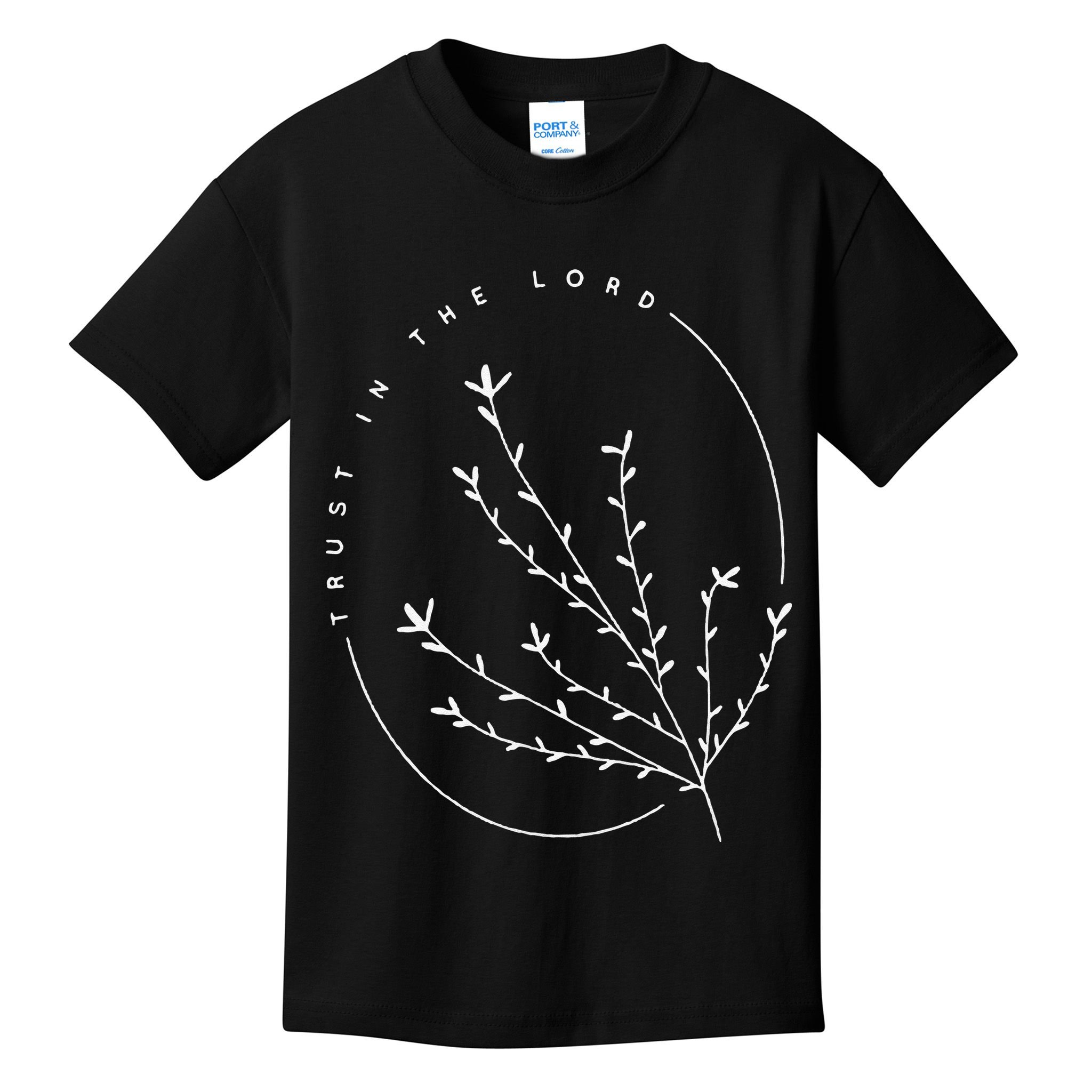 Trust in the Lord Flower Nature Lover Jesus Christ Christian Kids T-Shirt