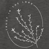 Trust in the Lord Flower Nature Lover Jesus Christ Christian Vector Backpack