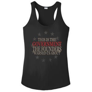 This Is The Government The Founders Warnes Us About Ladies PosiCharge Competitor Racerback Tank