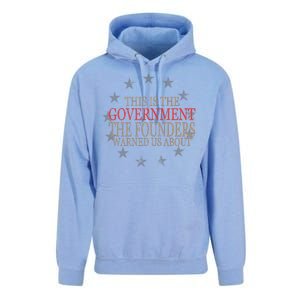 This Is The Government The Founders Warnes Us About Unisex Surf Hoodie