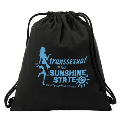 Transsexual In The Sunshine State Drawstring Bag