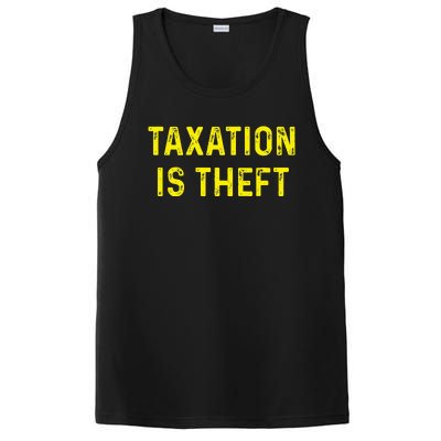 Taxation Is Theft Libertarian Voluntaryist Ancap Liberty PosiCharge Competitor Tank