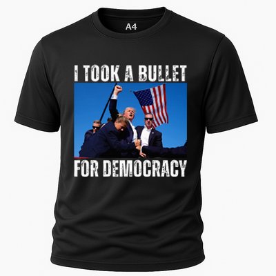 Trump I Took A Bullet For Democracy 2024 Cooling Performance Crew T-Shirt