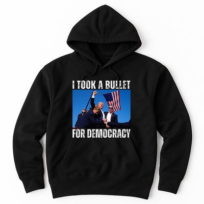 Trump I Took A Bullet For Democracy 2024 Hoodie