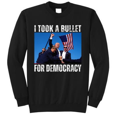 Trump I Took A Bullet For Democracy 2024 Sweatshirt