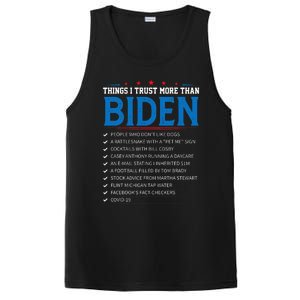 Things I Trust More Than Biden Sarcastic And Funny Joe Biden PosiCharge Competitor Tank