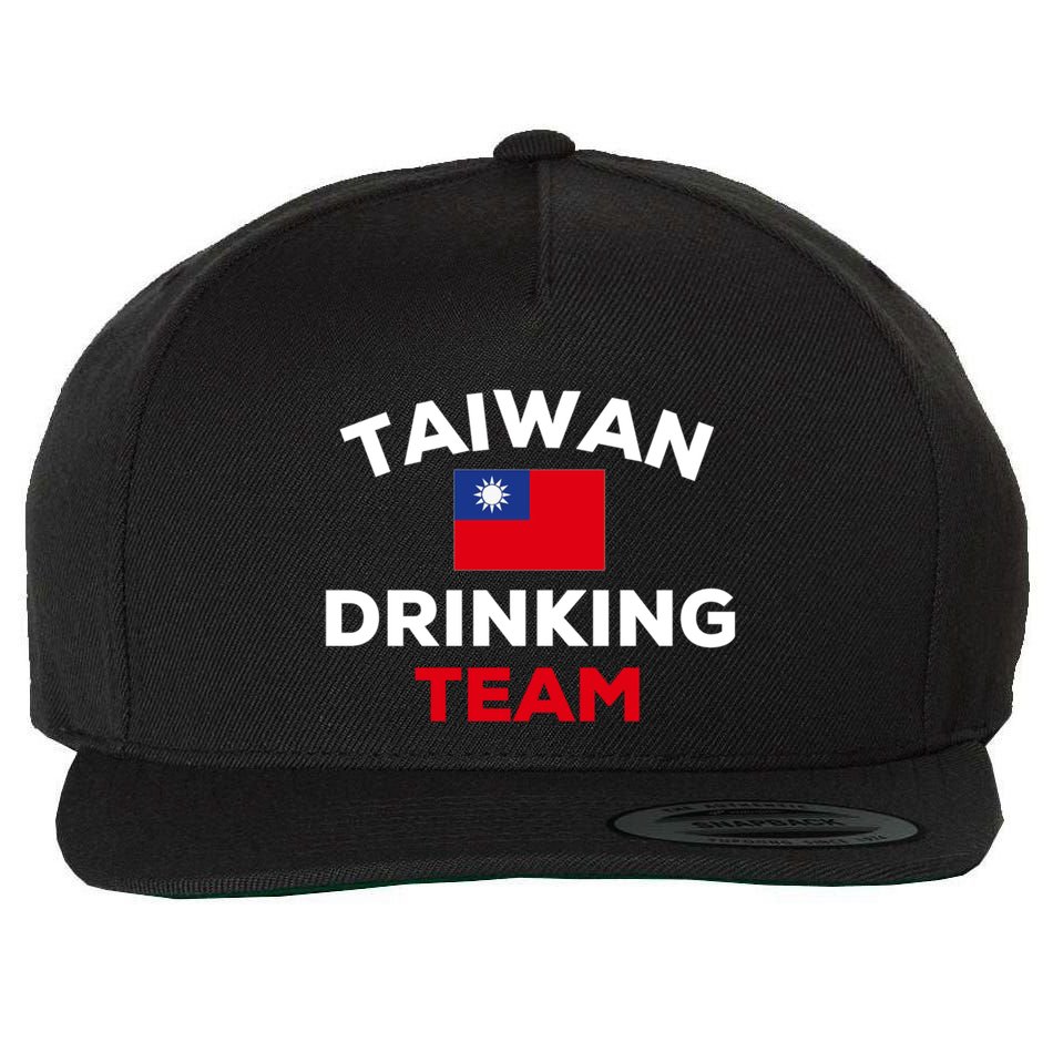 Taiwan Ing Team Taiwanese Flag Beer Funny Group Party Meaningful Gift Wool Snapback Cap