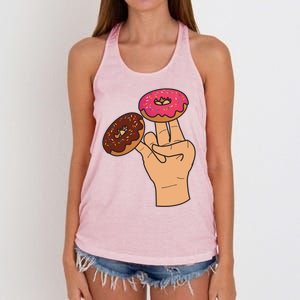 Two In The Pink One In The Stink Funny Shocker Cool Gift Women's Knotted Racerback Tank