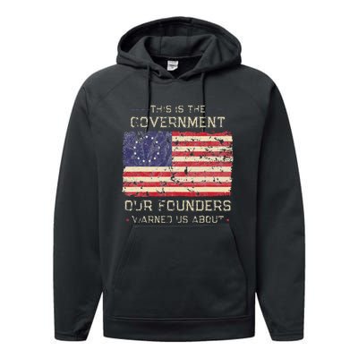 This Is The Government Our Founders Warned Us About Patriot Performance Fleece Hoodie