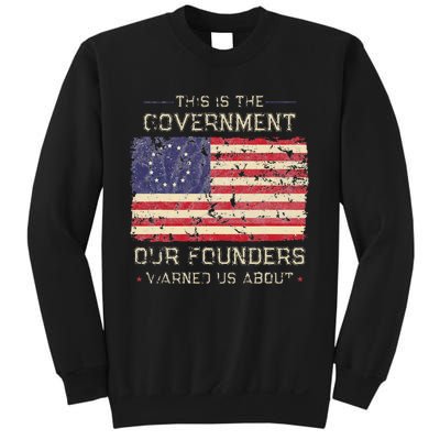 This Is The Government Our Founders Warned Us About Patriot Sweatshirt