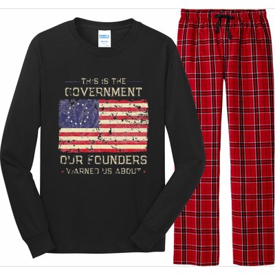 This Is The Government Our Founders Warned Us About Patriot Long Sleeve Pajama Set