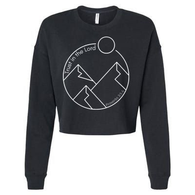 Trust In The Lord Proverbs 3:56 Cropped Pullover Crew