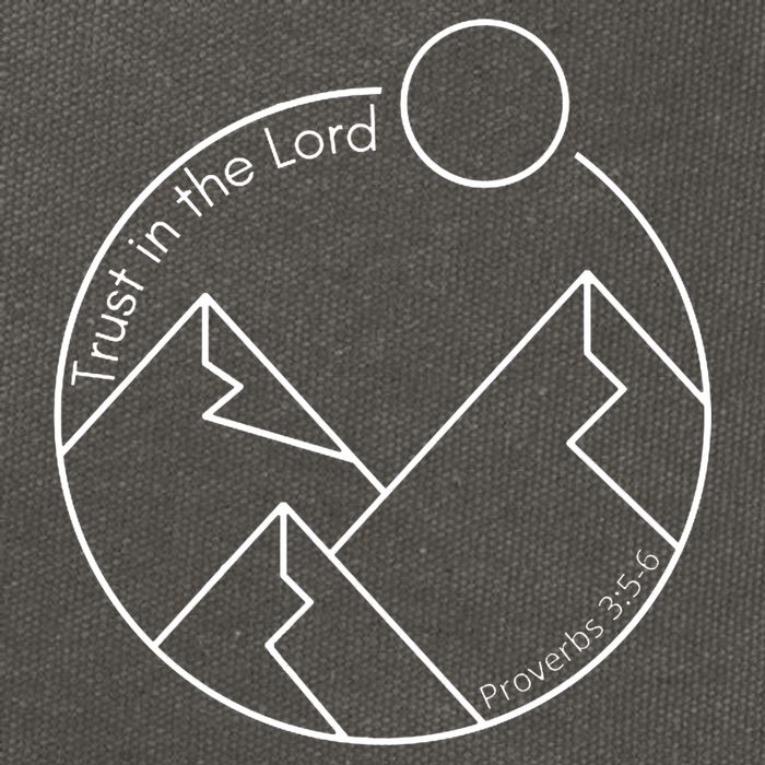 Trust In The Lord Proverbs 3:56 Cotton Canvas Backpack
