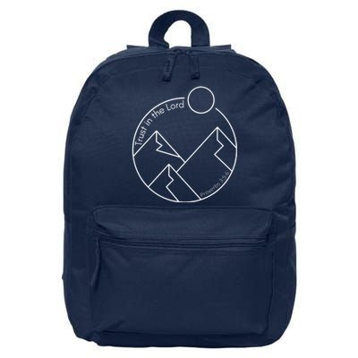 Trust In The Lord Proverbs 3:56 16 in Basic Backpack