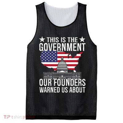 This Is The Government Our Founders Warned Us About Mesh Reversible Basketball Jersey Tank